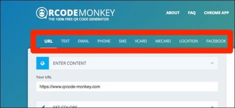 Crea codici QR sul tuo computer con QRCode Monkey