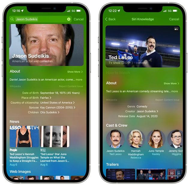 Nuovi miglioramenti a Spotlight su iOS 15