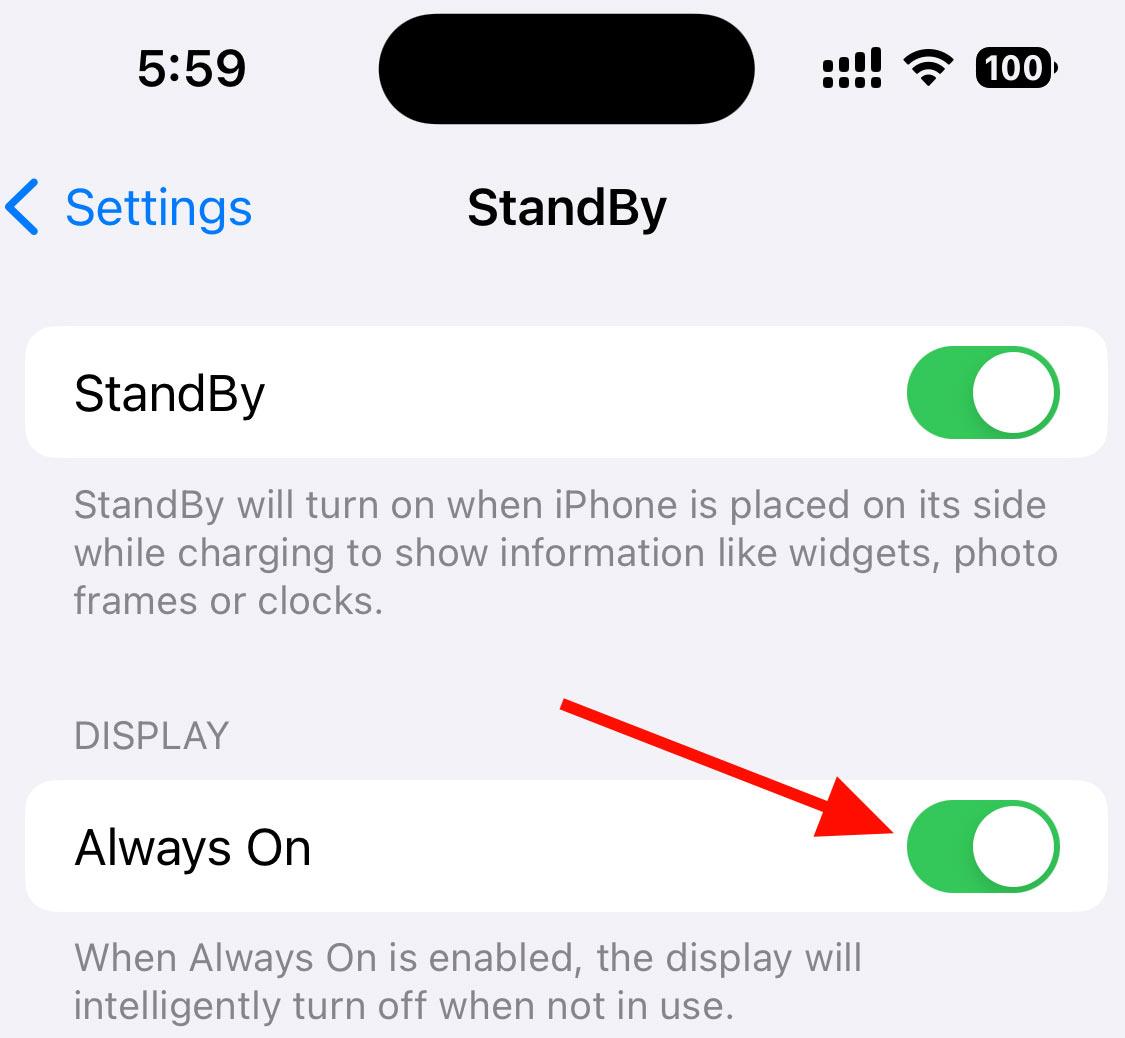 Come abilitare l'iPhone in standby per essere sempre acceso