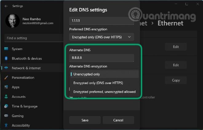 Comment activer DNS sur HTTPS pour toutes les applications dans Windows 11