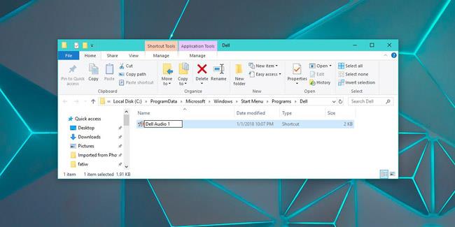 Windows 10のスタートメニューのアプリリストでアプリケーションの名前を変更する方法