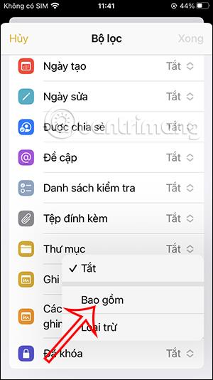 Comment utiliser les dossiers intelligents dans Note iPhone