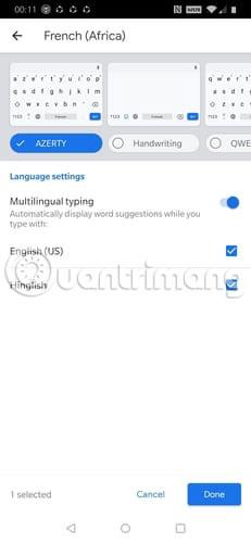 Comment taper en plusieurs langues avec Gboard sur Android