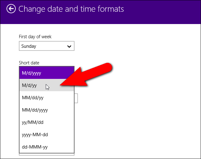 Comment changer le format de la date et de l'heure sous Windows, changer les barres obliques en points