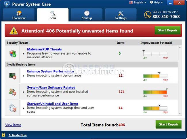 Comment supprimer Power System Care