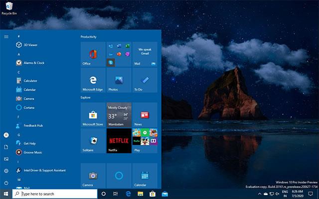 Comment activer le nouveau menu Démarrer sur Windows 10 20H2