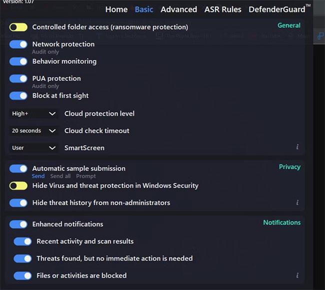 Comment utiliser DefenderUI pour configurer Windows Defender