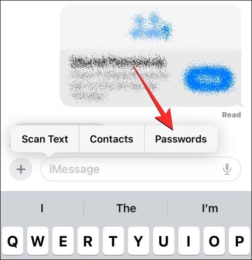 Come inviare la password dell'account nei messaggi iPhone