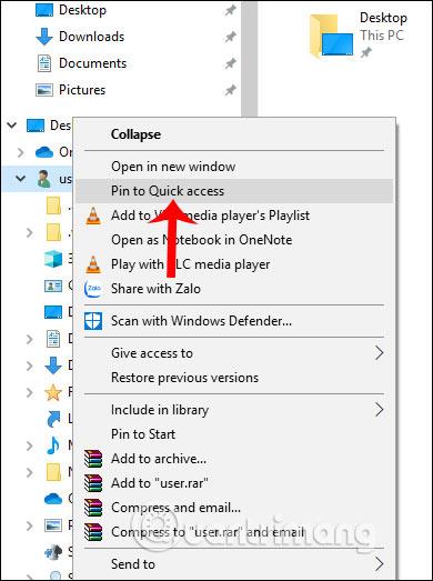 Comment accéder rapidement au dossier Utilisateur dans Windows 10