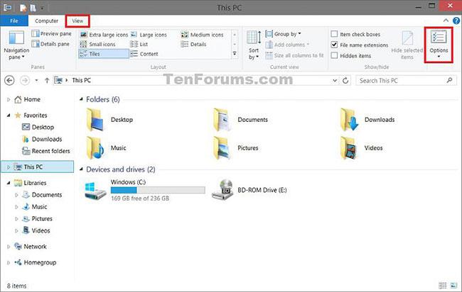 Come aprire Opzioni cartella o Opzioni Esplora file in Windows 10