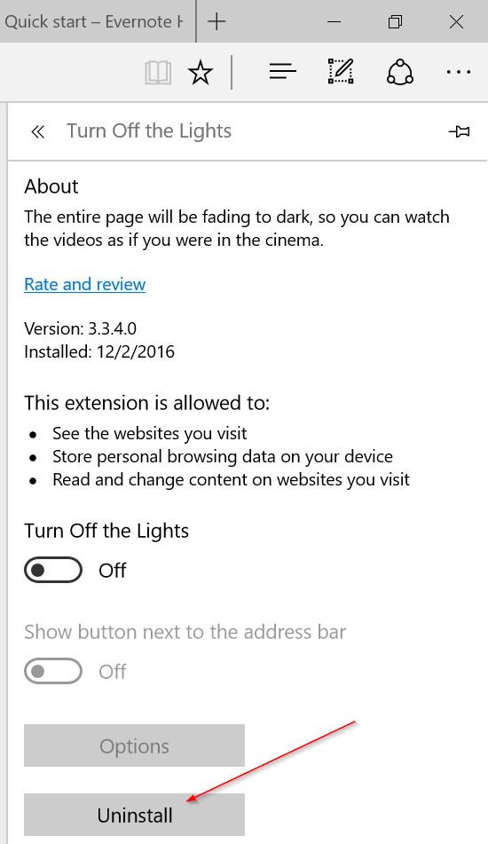 Disabilita o disinstalla l'estensione del browser Edge su Windows 10