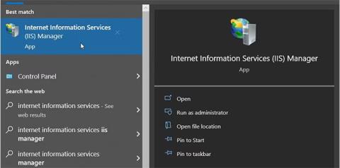 8 façons douvrir le gestionnaire des services Internet (IIS) de Windows