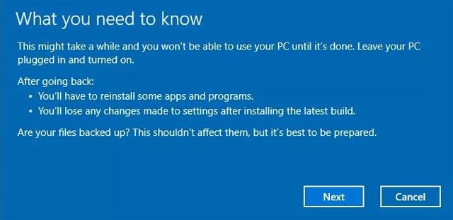 Windows 10 アップデートを削除して古い Windows バージョンに戻す方法