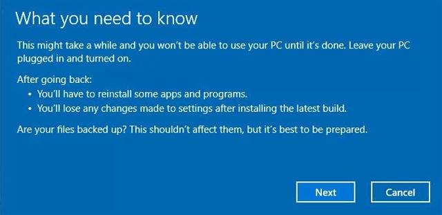 So entfernen Sie das Windows 10-Update, um zur alten Windows-Version zurückzukehren