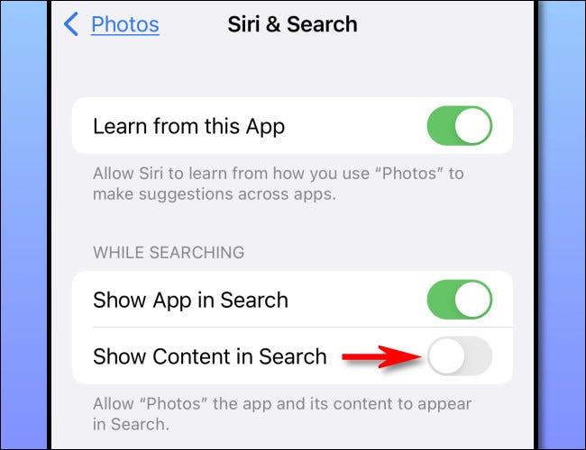 Comment empêcher les images d'apparaître dans les résultats de recherche Spotlight sur iPhone