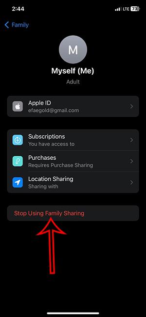 iPhone에서 가족 공유를 취소하는 방법