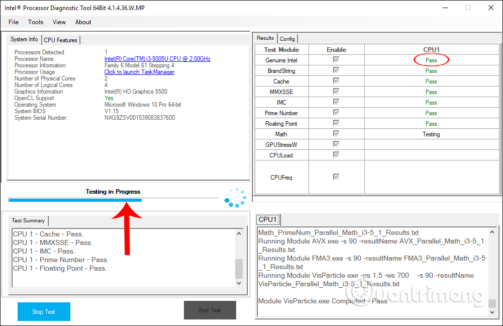 Comment vérifier le processeur avec l'outil de diagnostic du processeur Intel