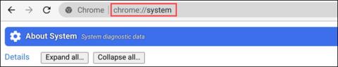 Istruzioni per visualizzare le informazioni sulla CPU del Chromebook