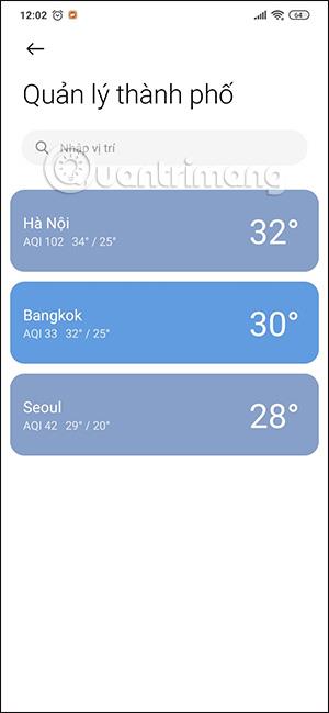 Come vedere il meteo in più posizioni sui telefoni Xiaomi