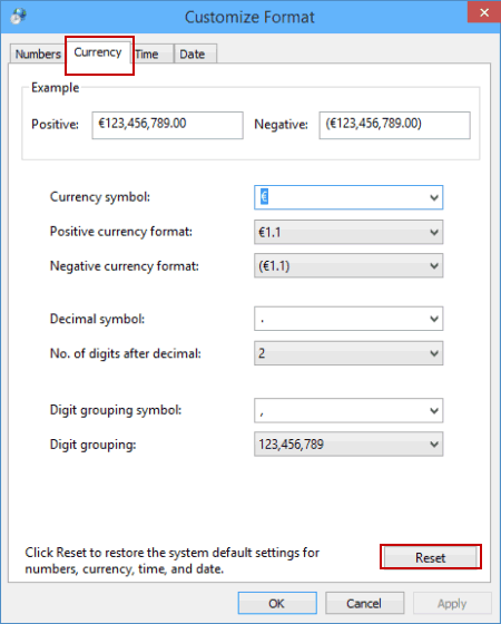 3 passaggi per modificare il formato della valuta in Windows 10