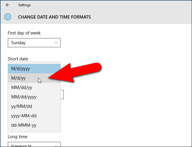 Comment changer le format de la date et de l'heure sous Windows, changer les barres obliques en points