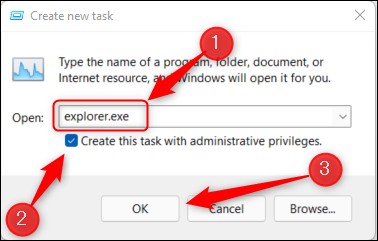 Comment exécuter l'Explorateur de fichiers avec des droits d'administrateur (admin) dans Windows 11