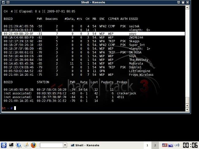 Cracker le mot de passe Wifi WEP avec Backtrack