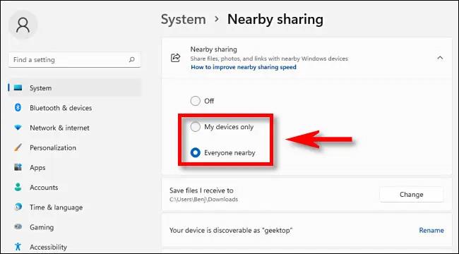 „AirDrop“ für Windows: So nutzen Sie die Nearby Sharing-Funktion in Windows 11