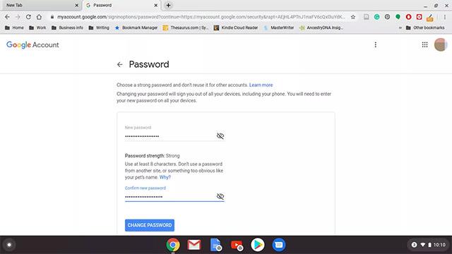 Come cambiare la password sul Chromebook