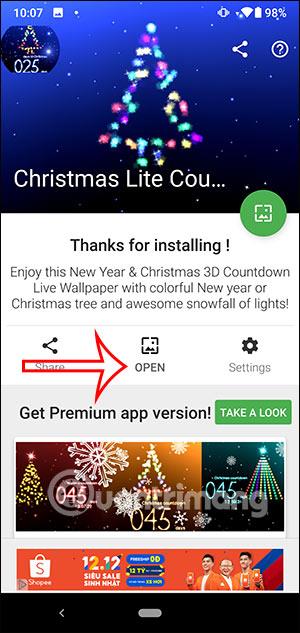 Come installare lo sfondo animato del conto alla rovescia di Natale su Android