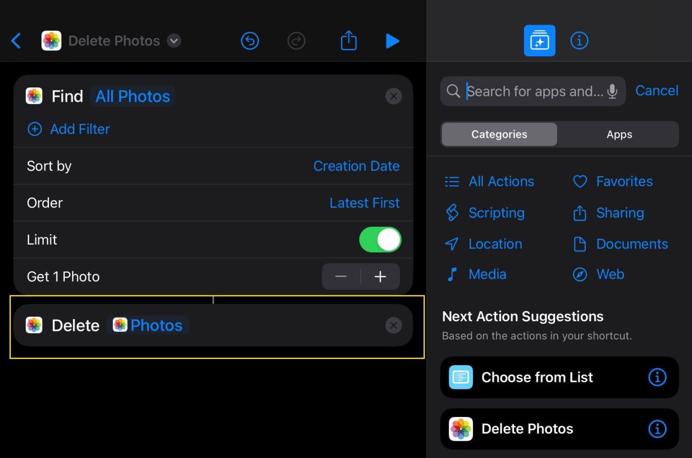 Comment supprimer rapidement des photos iPhone après l'envoi