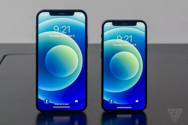 Vergleichen Sie die Größe von iPhone 12 mini und iPhone 12 Pro Max