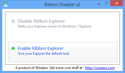 Anweisungen zum Entfernen der Ribbon-Schnittstelle unter Windows 8