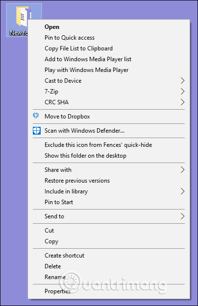 Comment supprimer des options dans le menu contextuel de Windows