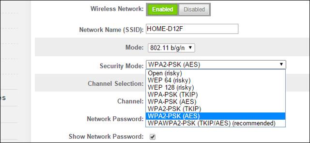 Sicurezza Wi-Fi: dovresti usare WPA2-AES, WPA2-TKIP o entrambi?