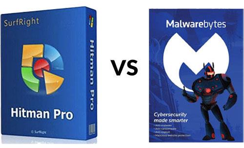 Comparez Malwarebytes et Hitman Pro