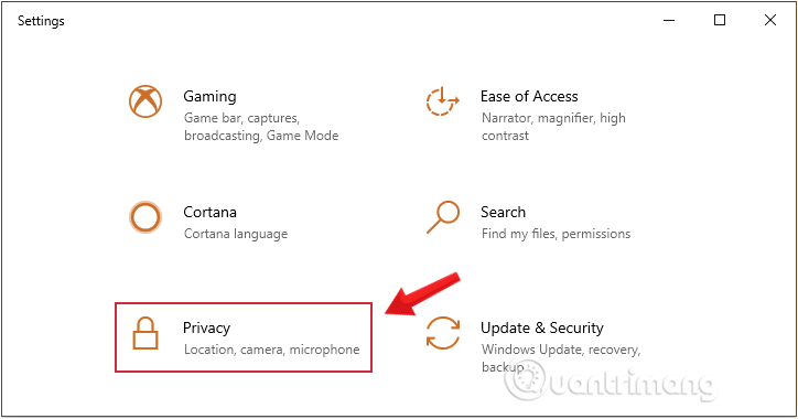 Désactivez le suivi de localisation sur Windows 10