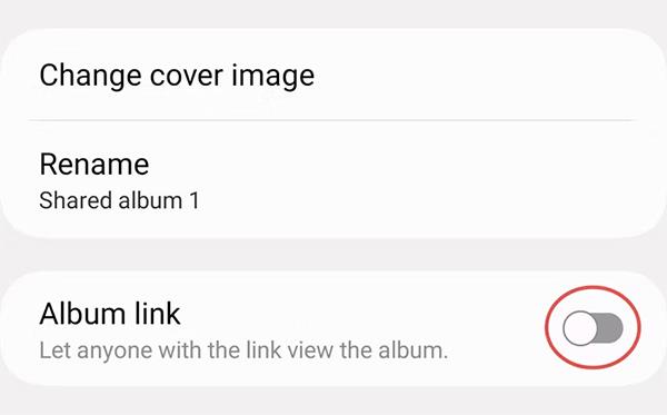 Istruzioni per creare album condivisi su Samsung