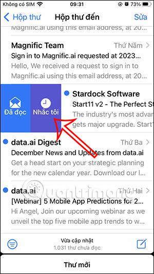 Come ricordare di rileggere le email su iPhone