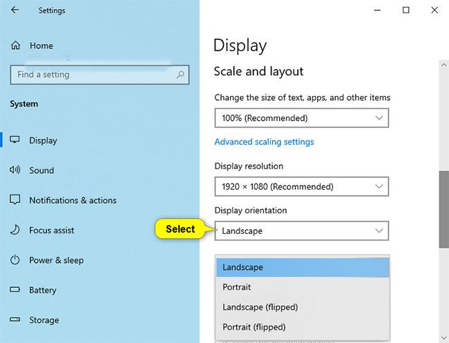 Windows 10 컴퓨터 화면을 회전하는 방법