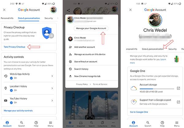 Come proteggere il tuo account Google con Private Checkup