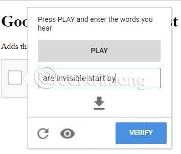 Google의 ReCAPTCHA 이미지를 우회하는 방법