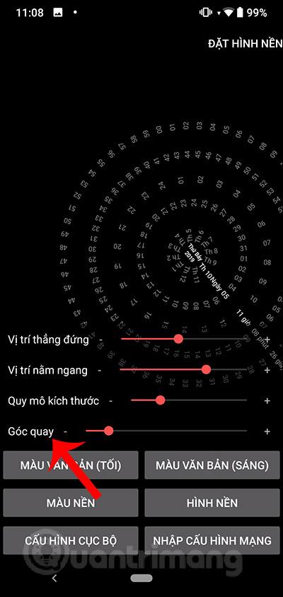 Android の動的な時計の壁紙を設定する方法