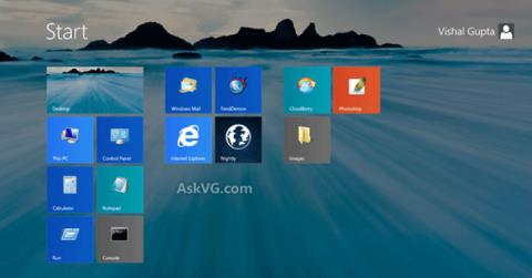 Imposta limmagine di sfondo del desktop come immagine di sfondo della schermata iniziale su Windows 8.1