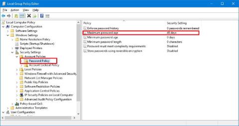 3 modi per forzare gli utenti a modificare periodicamente le password su Windows 10