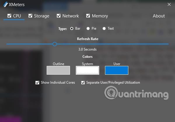 如何使用 XMeters 從工作列查看 CPU 和 RAM 狀態