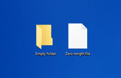 在 Windows 10 上刪除空白資料夾或 0 位元組檔案是否安全？