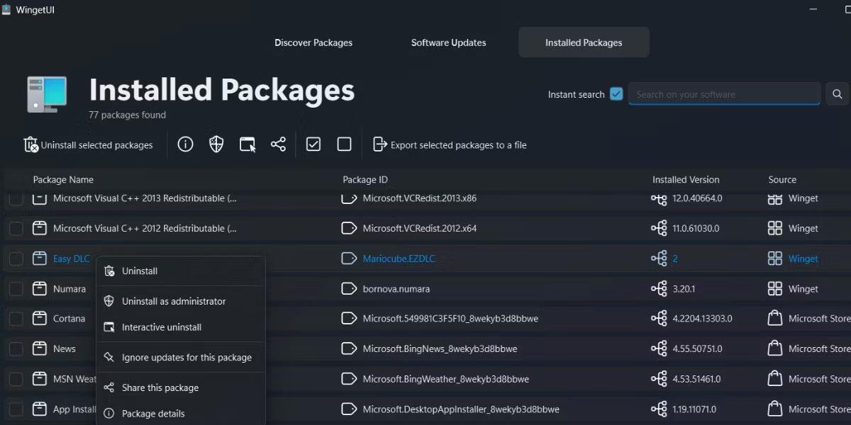 Comment gérer les packages d'applications à l'aide de WingetUI sur Windows 11