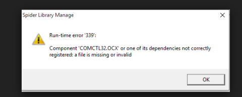Comment corriger lerreur COMDLG32.OCX manquante sous Windows