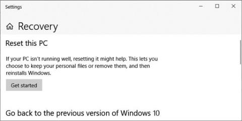 Come correggere lerrore che impedisce il funzionamento della funzionalità Ripristina questo PC su Windows 10